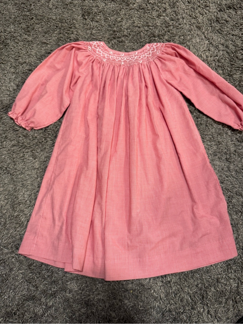 Royal Child Red Gingham Smocked Dress